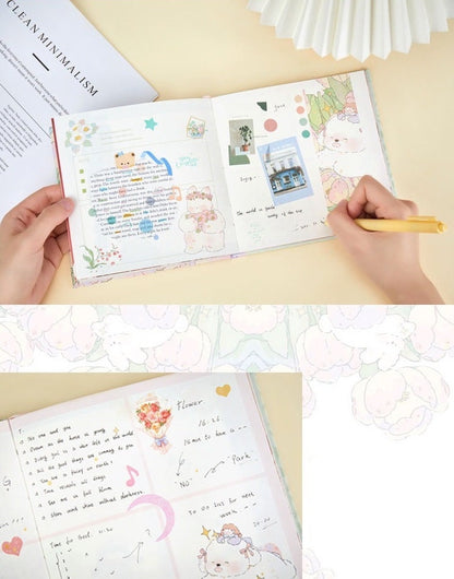 Prince and Waltz Notebook - Colorful Hard Cover Journal with cute kawaii illustrations and designs, perfect for planning, journaling, and notes.