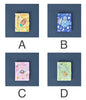 Spaceship Leather Journal with Bookmark and Magnetic Buckle in four designs: Yellow Chicken (A), Blue Space Bear (B), Pink Space Rabbit (C), Green Space Frog (D) - Cute Kawaii Stationery