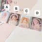 Magnetic Buckle Leather Journal - Rose Girl Design in four variations, labeled A, B, C, D, featuring kawaii style illustrations of girls with different backgrounds and color schemes.