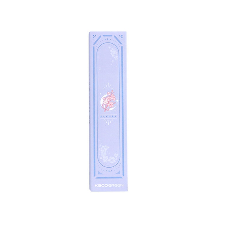 Kawaii quick-dry dual color micro pen in Sakura themed purple packaging.